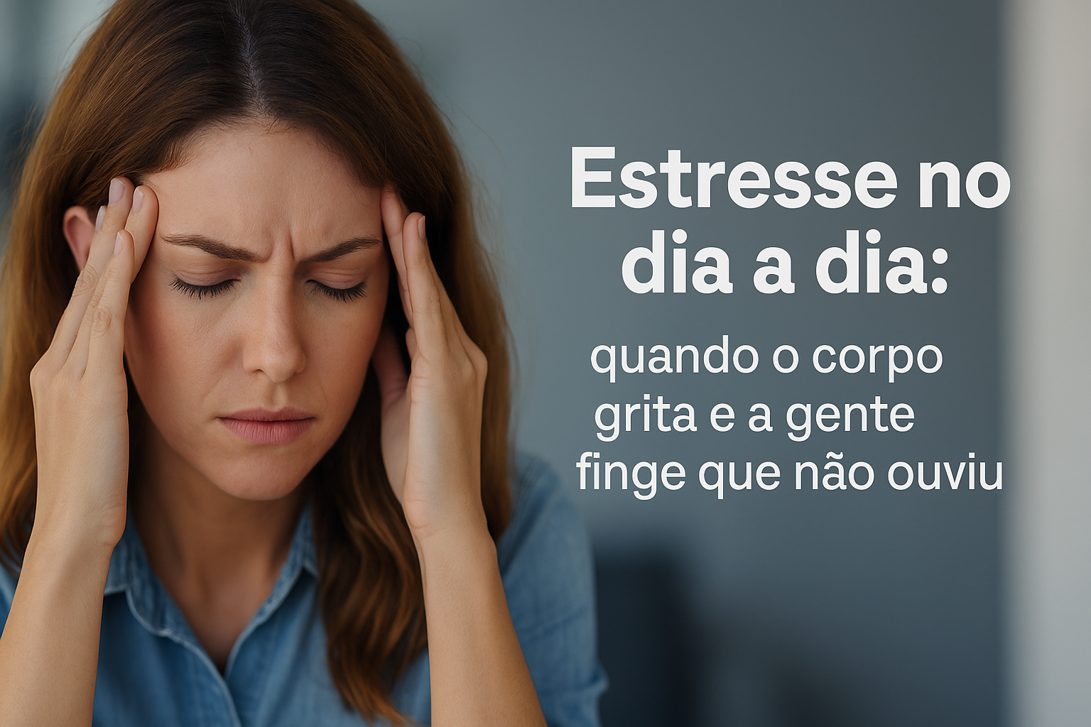 Quando a rotina pesa demais, o corpo pede socorro — e o estresse se torna visível